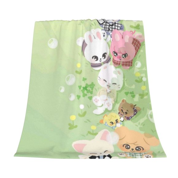 Skzoo Couverture en Flanelle Douillette Légère et Chaude pour Canapé Lit Décoration Maison Cadeau 50x40