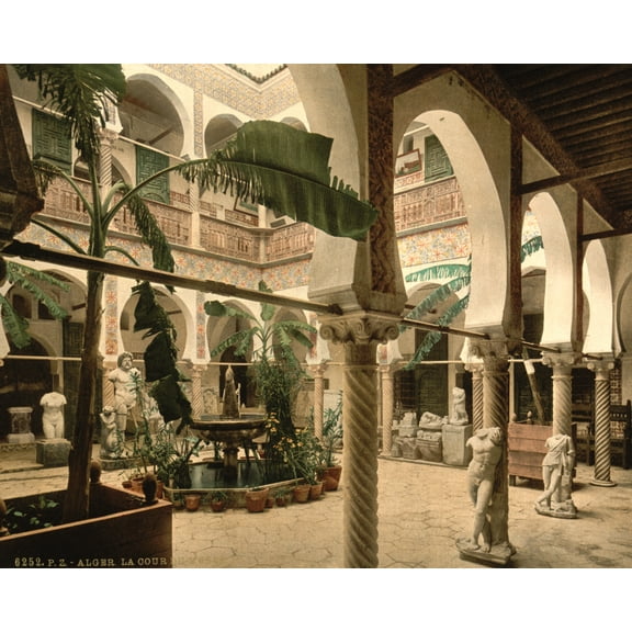 Print: Museum: Entrance Hall, I, Algiers, Algeria, 1899