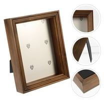 YSNOOWE 1Pcs Shadow Box Display Case 8Inch Wood for Photos and Dried Flowers