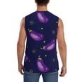 thumbnail image 4 of Easygdp Eggplant Men's Breathable Tank Tops Sleeveless Sporty T Shirts for Basketball, Mountaineering, Bodybuilding -Small, 4 of 8