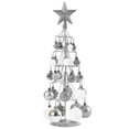 thumbnail image 2 of Lingouzi Christmas Ornament with Ball, 7.7 Inch LED Lighted Desk Decoration Star Ornament Display Metal Stand Tabletop Light Holder for Holiday Party Home Indoor Outdoor Decor, 2 of 5