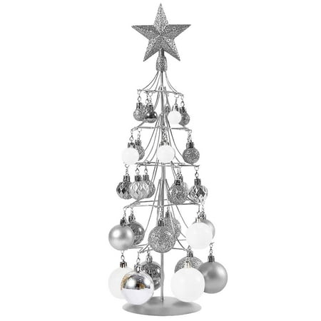 Christmas Deals 2022 Susenstone Decorations Christmas Ornaments Iron Frame Christmas Balls Table Decorations on Clearance