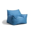 thumbnail image 2 of Big Joe Imperial Lounger Foam Filled Bean Bag Armchair with Removable Cover, Pacific Blue Union, Durable Woven Polyester, 4 feet Big, 2 of 10