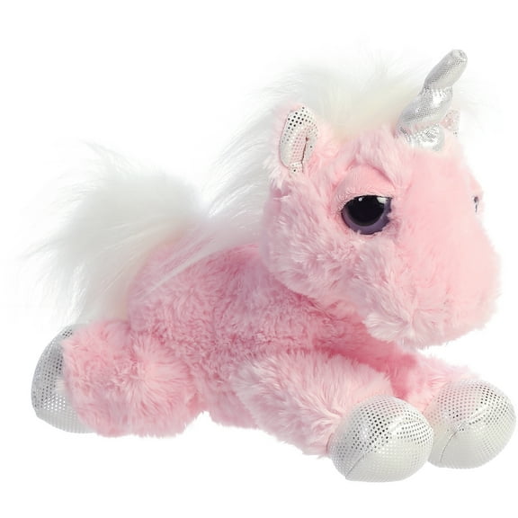 Aurora - Medium Pink Dreamy Eyes - 9.5" Heavenly Pink Unicorn - Enchanting Stuffed Animal