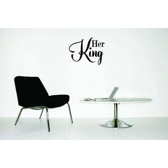 Bedroom Wall Décor for Girls Her King Queen Fairy Tale Castle Prince Princess Wall Stickers for Girls Bedroom Nursery Birthday Party Favor - Size: 15 In x 36 In