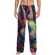 thumbnail image 1 of Balery Colorful Patterned Rabbit Pantalones de pijama para hombre, pijama ultraligero, pantalón de descanso-X-Large, 1 of 6