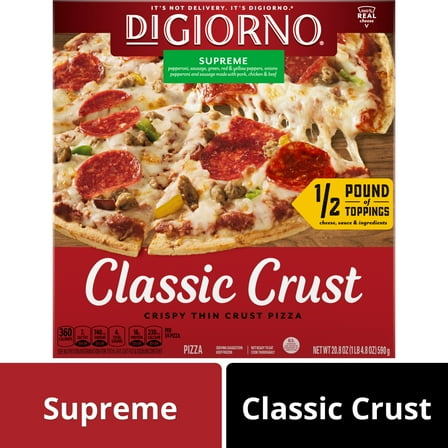 DiGiorno Classic Crust Meat and Cheese Supreme Pizza, 20.8 oz (Frozen)
