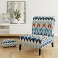 thumbnail image 2 of Designart "Vintage Boho Emerald Charm" Upholstered Modern Accent Chair and Boho Abstract Arm Chair, 2 of 5