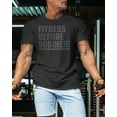 thumbnail image 3 of GYMISH Fitness Before Business Workout T-Shirt for Men – Funny Gym Shirt, Mens Gym TShirt, Gym Clothes for Men, Athletic Workout Wear, 3 of 6