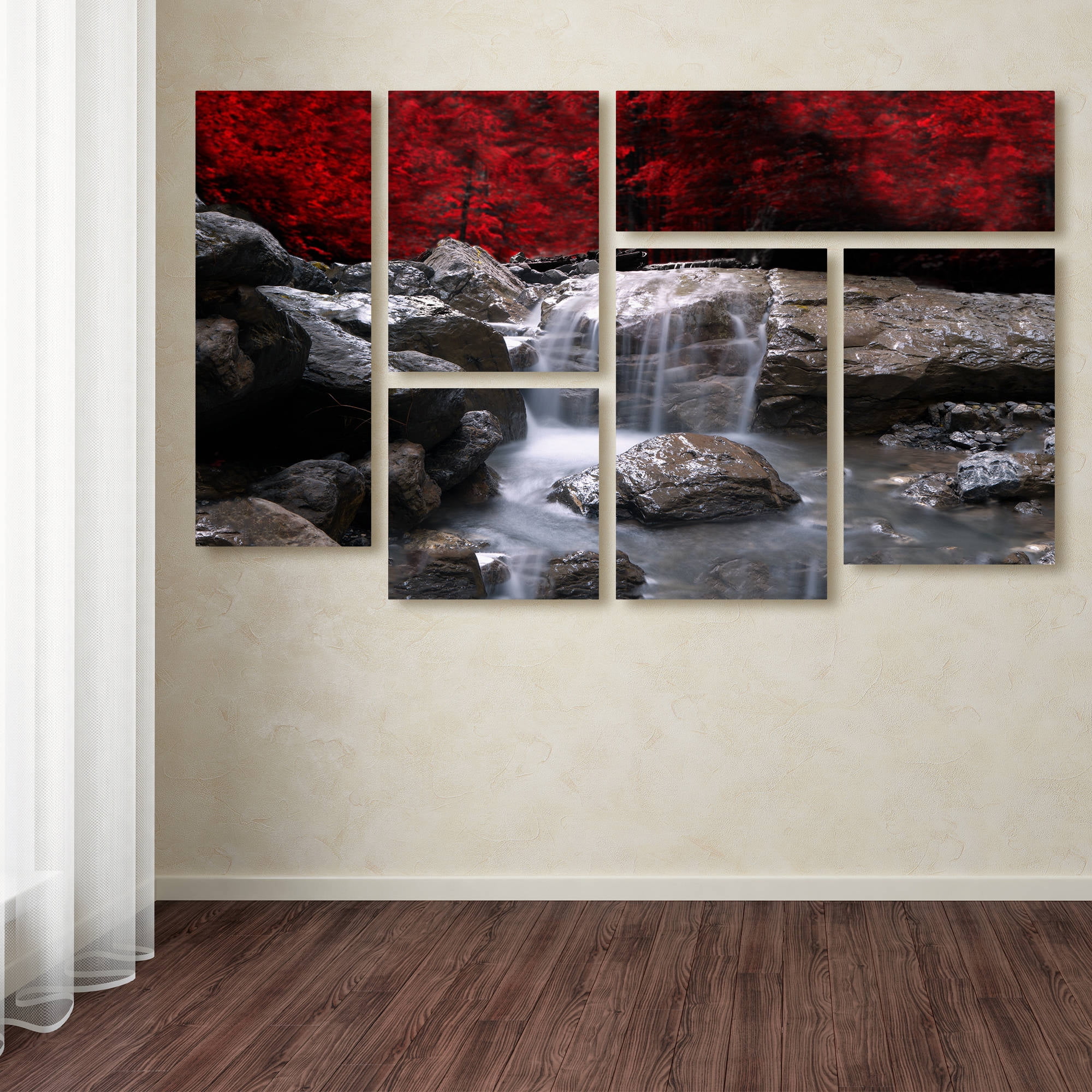 Philippe Sainte-Laudy 'Red Vison' Multi-Panel Art Set