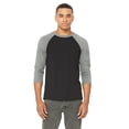 thumbnail image 1 of Bella + Canvas Unisex 3/4-Sleeve Baseball T-Shirt, 1 of 3