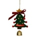 thumbnail image 1 of Juego de adornos para árbol de Navidad con cinta de terciopelo y adornos de madera: kit de 5 piezas para colgar en el coche, ideal para regalar en estas fiestas., 1 of 4