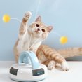 thumbnail image 2 of Cat Teaser Stick With Rotating Turntable Table Tennis Self-happy Interactive Toy Cat Supplies, 2 of 8