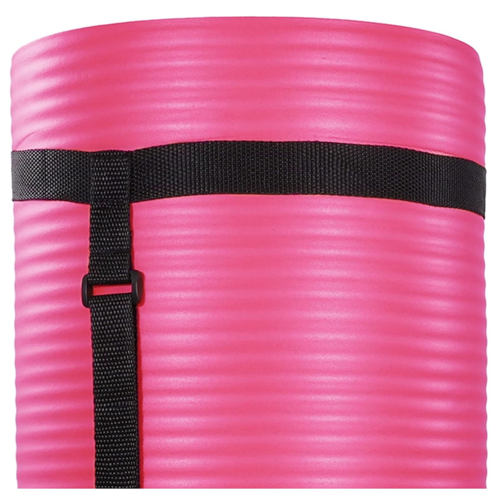 Yoga Mat 71x24 Inch with Knee Pad - Extra Thick 1" Non-Slip Exercise Mat for Home, Gym & Studio - Includes Carrying Strap & Cushion - Workout Fitness Accessories