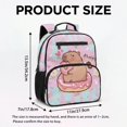 thumbnail image 7 of Jeiento Cute Capybara Preschool Toddler Backpack 13.5 Inch, Donut Outdoor Travel Bag, Shoulder Bag for Little Kids All Day Wearing, 7 of 7
