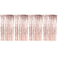 thumbnail image 1 of 4 piezas de telón de fondo de cortina de oropel metálico para decoraciones de fiesta de cumpleaños, cortinas con flecos de aluminio para fotomatón de boda y decoración de fiesta de compromiso, 1 of 6