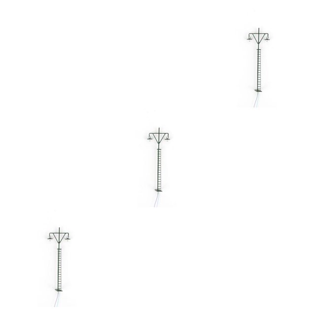 Naiovety Modelo de luz de vía férrea, modos blancos cálidos, manualidades, Mini poste de luz LED en miniatura, microaccesorios de construcción, Type1 NO1 Naiovety CBP495371