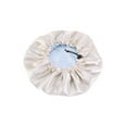 thumbnail image 2 of Happy Date Reusable Shower Cap, Bathing Caps, Elastic Double Waterproof Layers Bathing Hair Cap for Women Girls Ladies Spa Salon, 2 of 3