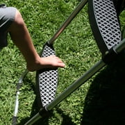 Skywalker Trampolines Wide-Step Ladder & Shoe Bag Kit - 2-Rung Blue Accessory, 275lb Capacity, Fits 4 Rails