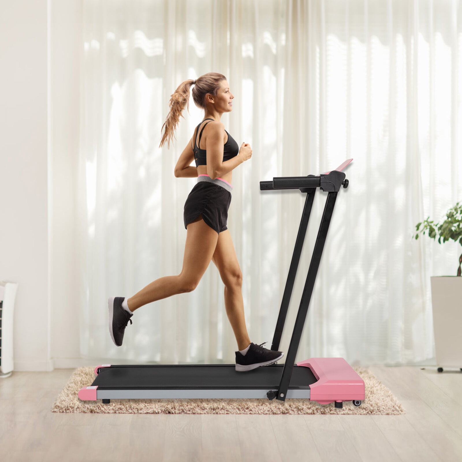Running Machine Treadmills for Home, Treadmill with LED for Walking & Running,Folding Treadmills