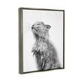 thumbnail image 4 of Stupell Industries Cat Bathroom Splash Animals & Insects Painting Gray Floater Framed Canvas Art Print Wall Art, 17 x 21, 4 of 10