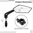 thumbnail image 6 of 2 Pack 360° Rotatable Rear View Bike Mirrors - Universal Fit for Handlebars (20-24mm) | Shatter-Resistant, Wide-View Safety Mirror for Bycicle, E-Bikes & Mountain Bikes, 6 of 6