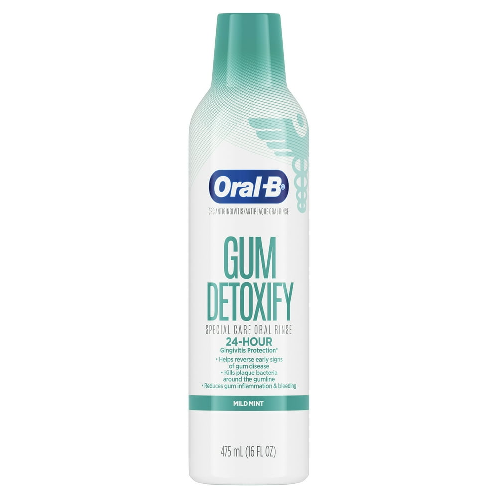 OralB Gum Detoxify Mouthwash Special Care Oral Rinse, 16 fl oz