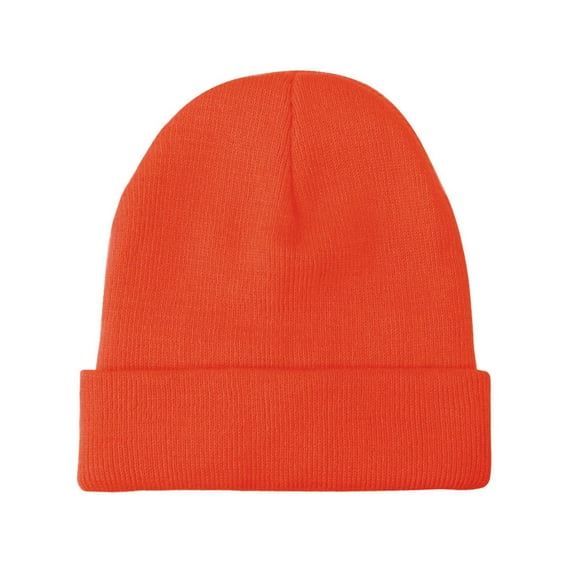 Tittly Winter Hats Beanie Trendy Cap Crochet Knit Warm Winter Hat Cable Women Cap Baseball Caps Skull Caps Hats for Women Orange One Size