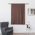 thumbnail image 4 of XmhyTop Blackout Tie Up Curtain Thermal Insulated Window Adjustable Balloon Curtain Shade for Small Window Rod Pocket (46" x 63", Coffee), 4 of 5