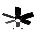 thumbnail image 1 of Ventilador de Techo "32 con LED 12W Color Negro 6 Aspas LámparaYa Designers 20952-2 / Raven / Ventilador de Techo, 1 of 8