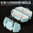 thumbnail image 2 of 6 in 1 Triangle Rice Ball Mold, Non-Stick Sushi Maker with 6 Cavities, Easy to Store Carry and Clean, Seaweed Rices Balls for Seaweed Rice Ball Molds, 2 of 9