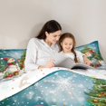 thumbnail image 5 of Feelyou Cute Snowman Full Size Comforter Sets for Kids, Merry Christmas Bedding Comforter Set, Western Festival Reversible Bedding Sets, Ultra Soft Home Decor,3 Pieces, 5 of 8