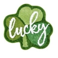 thumbnail image 3 of XGFHYJEH St. Patrick's Day Bathroom Rugs Lucky Green Shamrocks St. Patrick's Day Door Mat Irish Four Leaf Mat Non Slip Rugs for Entrance Front Door Indoor Outdoor, 3 of 3