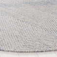 thumbnail image 3 of SAFAVIEH Montauk Bailey Geometric Cotton Area Rug, Light Blue, 8' x 8' Round, 3 of 8