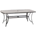 thumbnail image 5 of Hanover Fontana 7-Piece Outdoor Dining Set with 6 Sling Chairs and a 38-In. x 72-In. Cast-Top Table, 5 of 10
