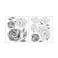 thumbnail image 1 of 2x Adhesivo de pared , peonía , adhesivos de pared de para fondo de sofá, sa de , dormitorio, cocina, decoración de habitación Colco Flores pegatinas de pared, 1 of 8