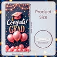 thumbnail image 2 of Pink Theme Graduation Banner Gold Decorative Grad Party Backdrop Pink Balloons Golden Stars Graduation Background for Graduation Party Graduation Ceremony Grad Photo Shoot, 2 of 9