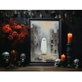 thumbnail image 2 of Spooky Ghost In A City, Wall Art Print, Halloween Decor, Ghost Wall Art, Dark Academia Poster, Haunted Ghost, Spooky Horror Art - Best gifts your whole family, 2 of 7