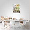 thumbnail image 4 of Farmhouse Wall Art Rustic Sunflower Bathroom Wall Decor Farm Hummingbird Pictures Painting Country Windmill Artwork Old Barn Canvas Home Decor Framed for Bathroom Bedroom Living Room 12"x16", 4 of 6