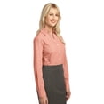thumbnail image 4 of Port Authority Ladies Plaid Pattern Easy Care Shirt-2XL (Orange), 4 of 6