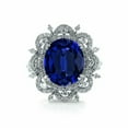 thumbnail image 5 of HeartsAndYou 5ct Natural Blue Sapphire Diana Inspired Engagement Ring 14k SOLID White Gold, 5 of 9