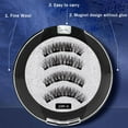 thumbnail image 3 of Professional Magnetic False Eyelashes Kit with Eyelash Curler - Reusable Soft Magnetic Fake Lashes for Stage & Daily Wear, 3 of 6