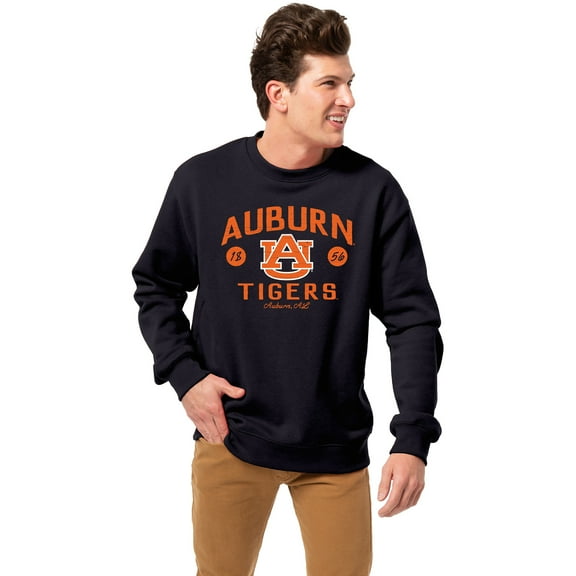 Men's-League Collegiate Wear  Navy Auburn Tigers Essentials 2.0 Pullover Sweatshirt