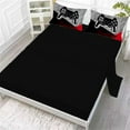 thumbnail image 3 of Psoiuetr Gaming Comforter for Kids Boys Teens Video Game Bedding Set Gamer Comforter Gamepad Comforter Set Full Size Red Black Gray 3 Pieces, 3 of 6