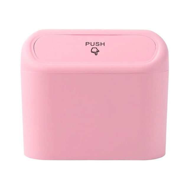 Cubo de basura para coche pequeño (rosa)