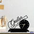 thumbnail image 4 of Handmadetneonsign Guitar Tabletop Metal Clock, Guitar Desktop Clock, Desk Circle Clock Home Decor 93250, 4 of 4