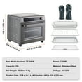 thumbnail image 5 of KFFKFF 12-IN-1 1700W Air Fryer Toaster Oven 25L Stainless Steel Convection Oven, 5 of 10