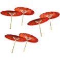thumbnail image 2 of TJ Global PACK OF 6 Japanese Chinese 33" Umbrella Parasol For Wedding Parties, Photography, Costumes, Cosplay, Decoration And Other Events - 6 Umbrellas (Red), 2 of 2