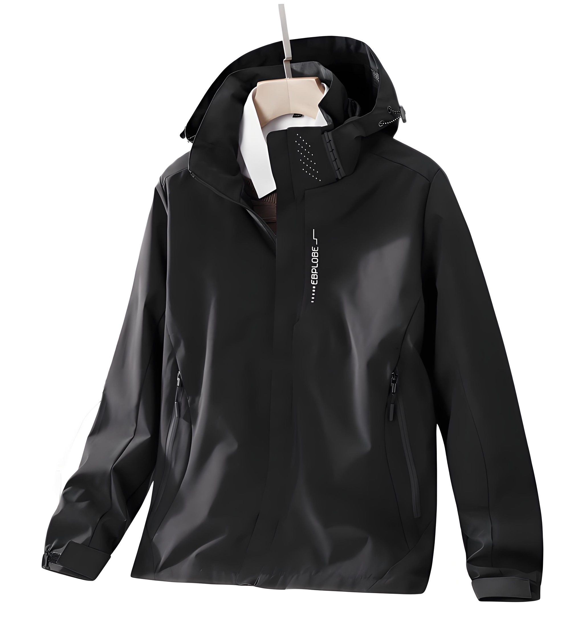 Gidhrie Women's Waterproof Rain Jacket, Black photo 8