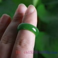 thumbnail image 5 of K-KED Green Jade Ring Real Natural Genuine Chinese Charm Delicate Jewelry Fashion Carved Crafts-4, 5 of 8